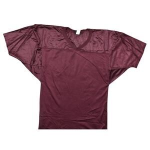 Wilson Men's Large Red Polyester Football Jersey Vintage USA Made Plain